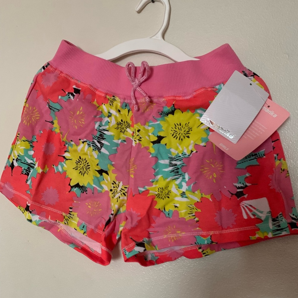Colorful Pink Coral Cotton Shorts